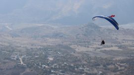Fransız sporcu Adıyaman’da yamaç paraşütü uçuşlarına katıldı